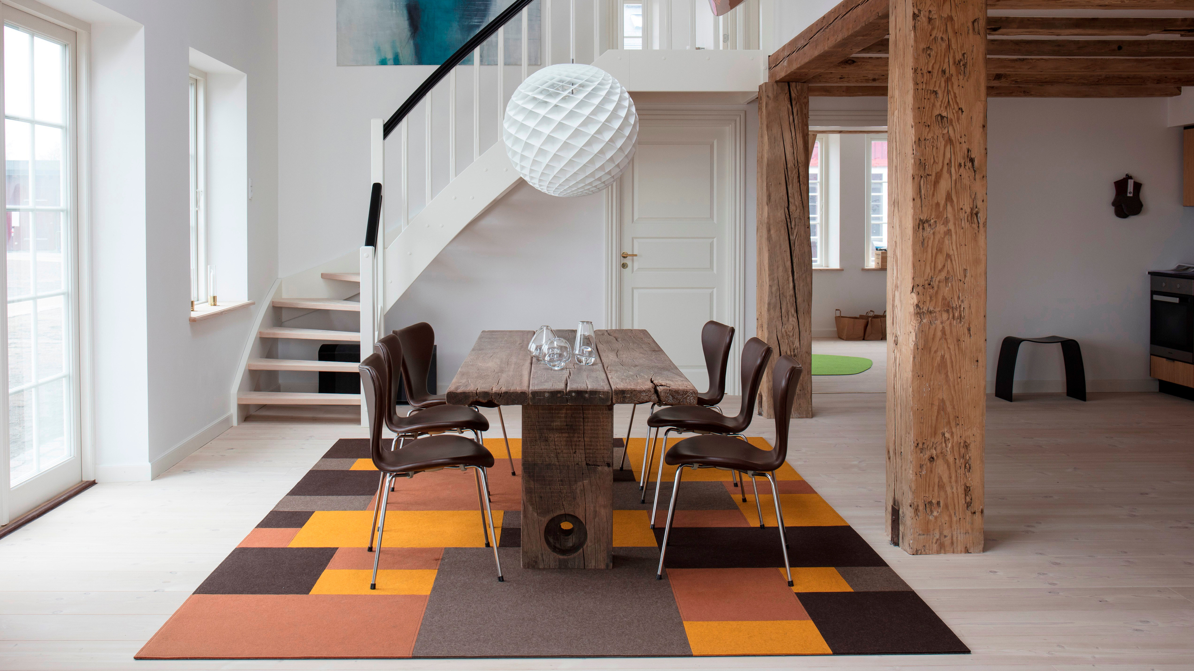 Fraster Felt Rug in Home