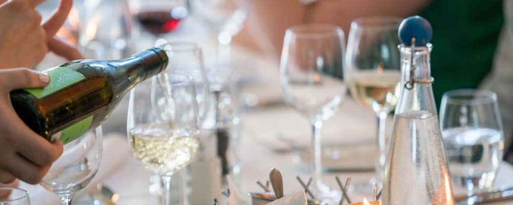 holiday party alcohol served