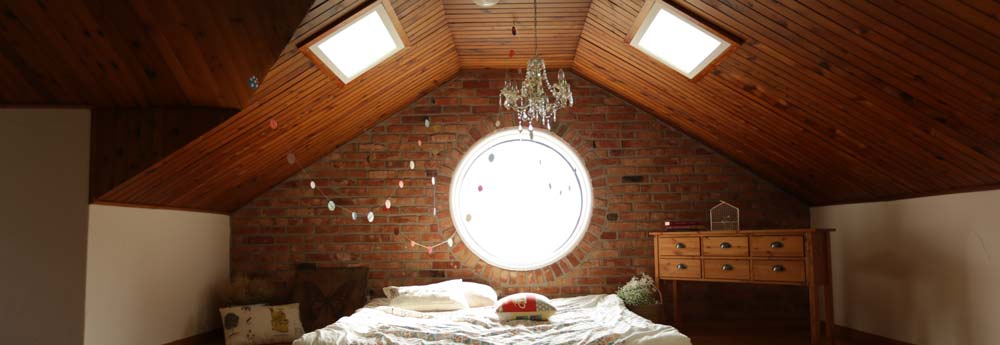 Brick wall bedroom ceiling designs
