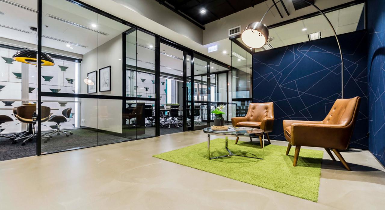 Axis Putty Blush on Indigo Fitout Studio