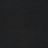 detail of a textured black leather finish