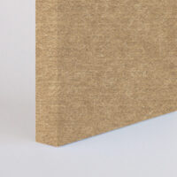corner of a light brown acoustic panel