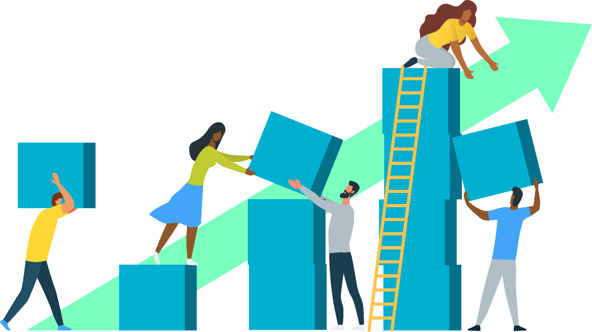 Building a DEI strategy illustration