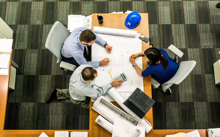 Group Working at a Table